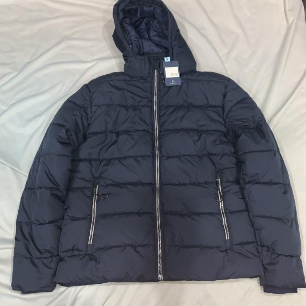 Gant Active Cloud Puffer Jacket - Navy Blue